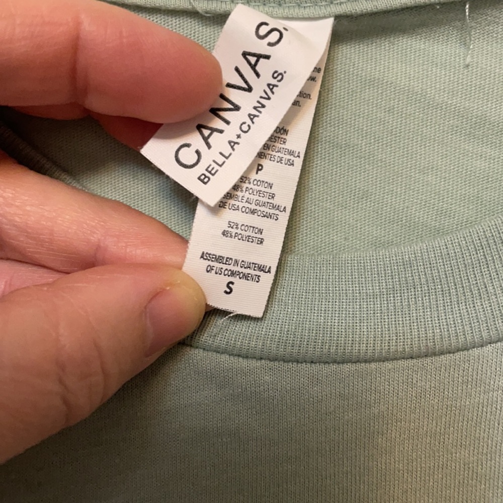 Bicycle graphic tee. Sage green S short-sleeve. - Picture 2 of 3